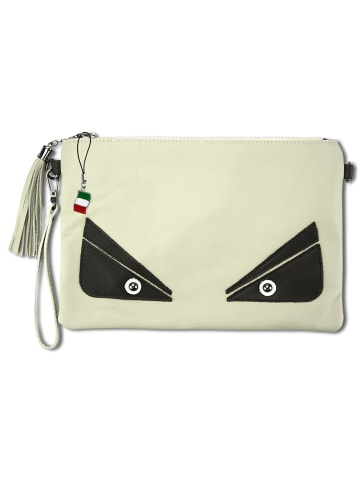 Florence Florence Umhängetasche, Handgelenktasche beige, weiß, schwarz ca. 30cm