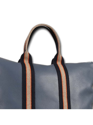 Toscanto Toscanto Cityrucksack Leder, Canvas hellblau ca. 43cm