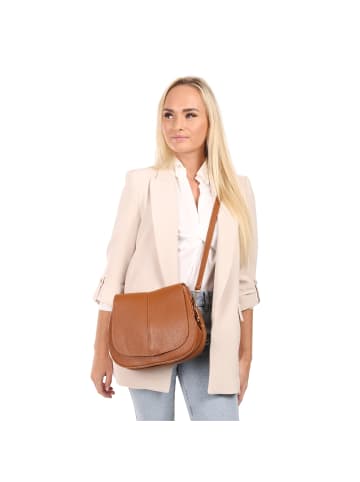 Toscanto Leder Umhängetasche Toscanto Tasche braun ca. 27cm