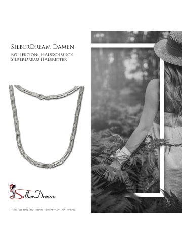 SilberDream 925 Sterling Silber Damen SilberDream Halsketten H-bones  ca. 45,5cm