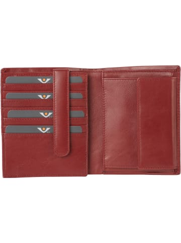 VLD VOi Leather Design Soft Freddy Geldbörse Leder 9 cm granat