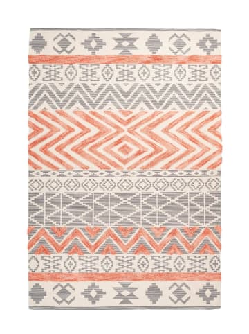 Arte Espina Kurzflor Teppich Ethnie 125 in grau - apricot - rechteckig