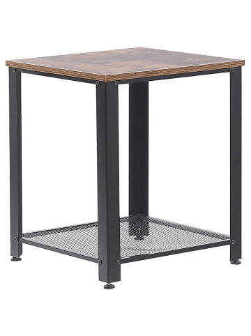 Beliani Beistelltisch ASTON in Braun/Schwarz - (W) 45 x (H) 55 x (L) 45 cm
