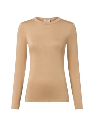 OPUS Langarmshirt Sifa in camel - 0003