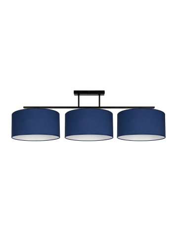 Licht-Erlebnisse Deckenlampe (L)100 x (H)30 cm in Schwarz Blau Weiß
