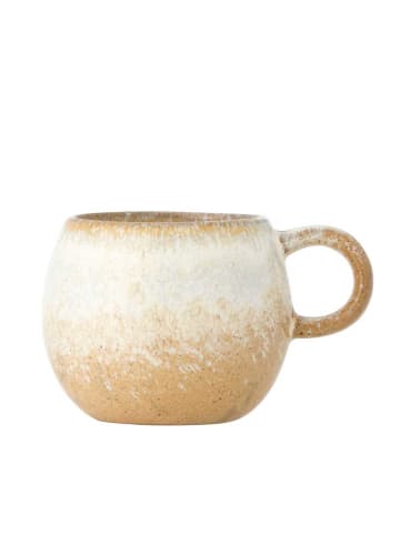 Bloomingville Espresso Tasse PAULA Beige Weiß mit Henkel