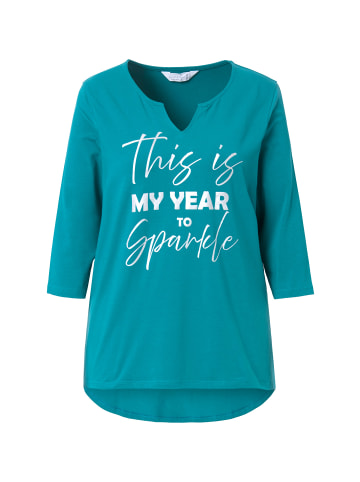 Janet & Joyce Shirt in dunkles türkis