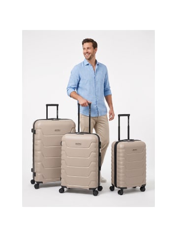 Smartbox Edition 01 4 Rollen Kofferset 3-teilig mit Dehnfalte beige
