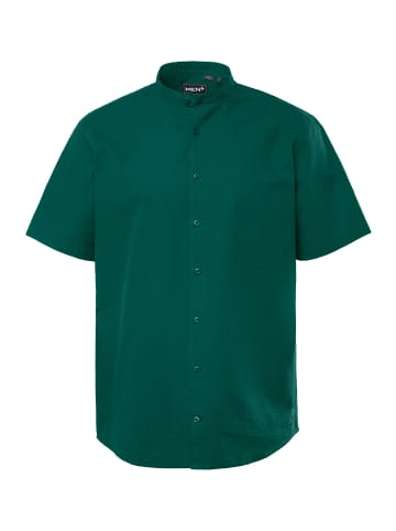 Men Plus Hemd in dunkles petrol