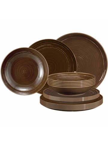 Seltmann Weiden 18er Set Teller-Set Terra in Erdbraun
