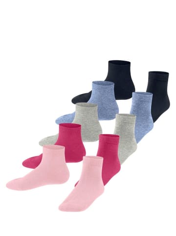 ESPRIT Socken 5er Pack in Rosa/Grau/Blau