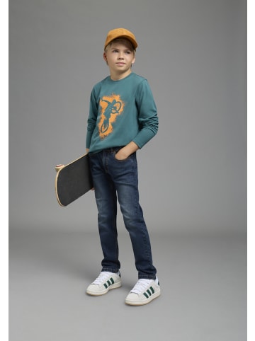 Kidsworld Straight-Jeans in dark blue used