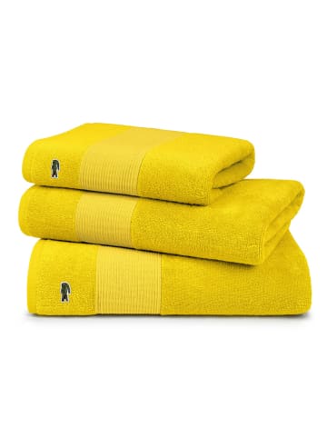 Lacoste Handtuch L LE CROCO (2tlg) in JAUNE