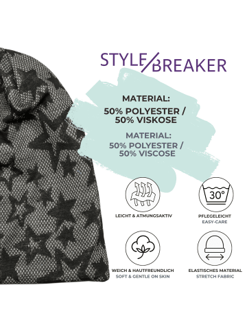 styleBREAKER Beanie Mütze in Schwarz