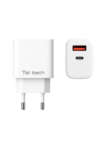 Wisam Teltech Schnellladegerät USB / USB-C 25W + Kabel USB-C USB-C QC 3.0