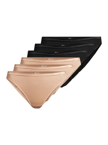 Conta Bikinislip Modal in Schwarz / beige