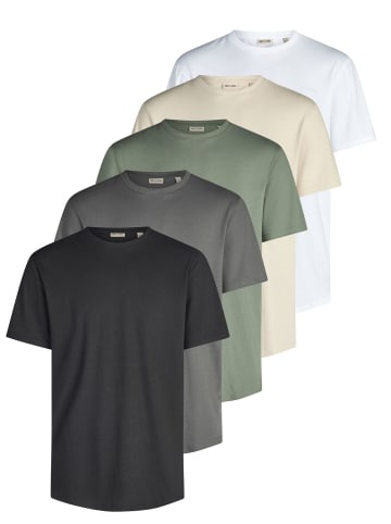 Only&Sons T-Shirt Only & Sons Tshirt Herren Regular Fit ONSJEFF LONGY 5er in Mehrfarbig