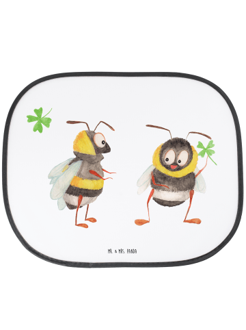 Mr. & Mrs. Panda Auto Sonnenblende Bienen Paar ohne Spruch in Weiß