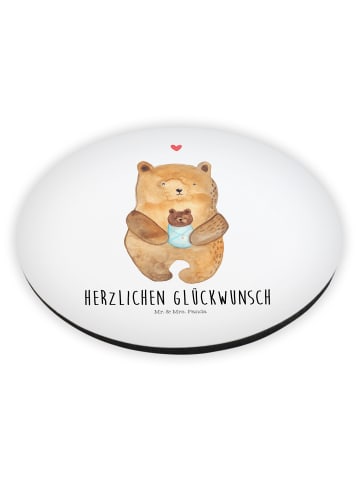 Mr. & Mrs. Panda Magnet für Kühlschrank Bär Baby mit Spruch in Weiß