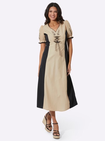 Sieh an! Trachtenkleid in sand-schwarz