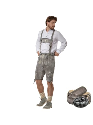 tectake Lederhose Marlon in Sand