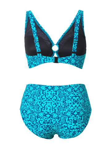 Ulla Popken Bikini in dunkles petrol