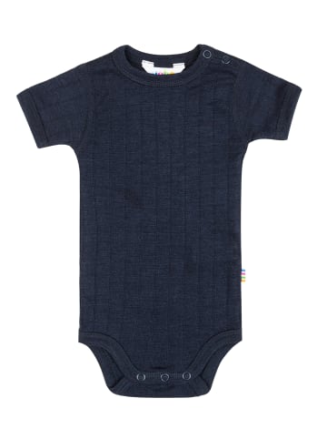 Joha Kurzarmbody Merinowolle/Seide in navy