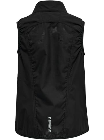 Newline Reißverschluss Vest Reflektierend Logo Kids Core Kinder in BLACK