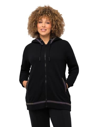 Ulla Popken Sweatjacke in schwarz