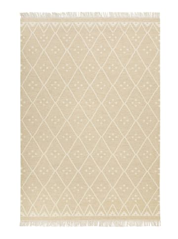 Green Looop Teppich Vermont in creme beige