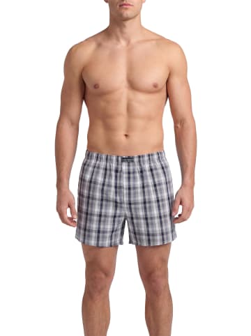 normani 3 Stück Herren Web Boxershorts in Grau