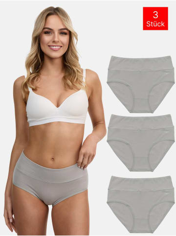 Tazzio 3er-Set: Taillenslips "F920" in Grau