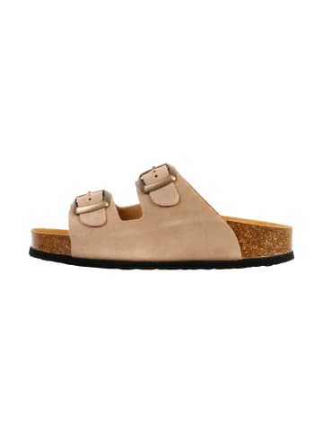 Plakton CP Beta Leder-Pantoletten Beige