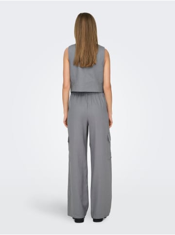 JACQUELINE de YONG Anzugweste mit Knopfleiste und Taschen in Grau