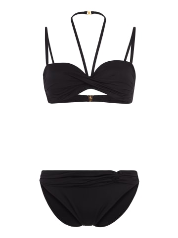 LASCANA Bügel-Bandeau-Bikini in schwarz