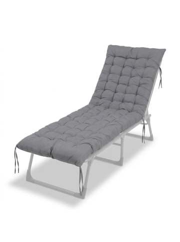 relaxdays Bankauflage in Grau - 190 x 70 cm