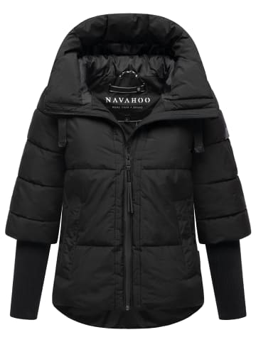 Navahoo Steppjacke Lotusherz XIV in Black