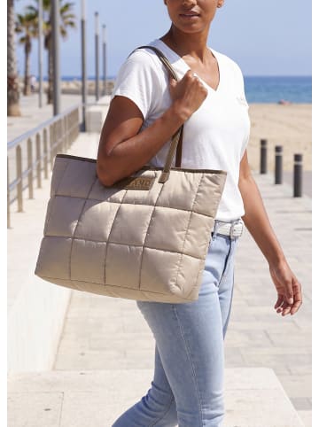 ELBSAND Shopper in beige