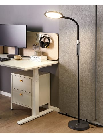 Beliani Stehleuchten CASSIOPEIA in Schwarz - (W) 42 x (H) 148 x (L) 27 cm