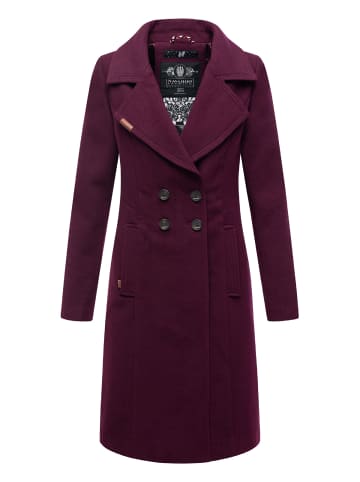 Navahoo Wintermantel Wooly in Wine