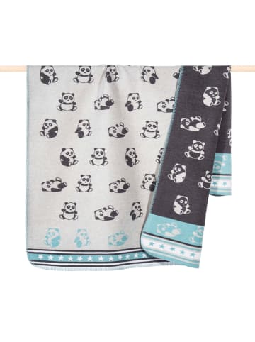 pad Babydecke Panda in Blau