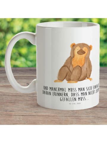Mr. & Mrs. Panda Kaffeetasse Affe mit Spruch in Weiß