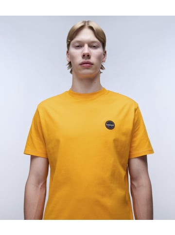 Napapijri T-Shirt "S-Badge Ss" in Orange