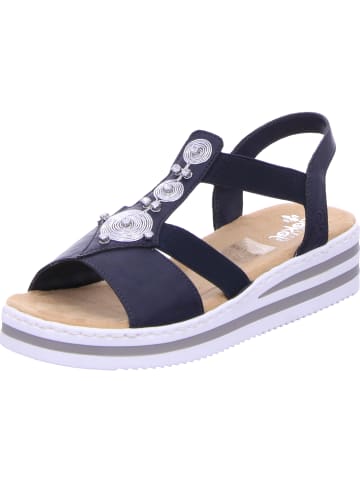 rieker Sandalen in dunkelblau/silber