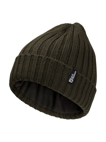 Jack Wolfskin Rib Knit Beanie in Braun