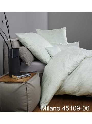 Janine Janine Baumwoll Bettwäsche Milano in salbeigrün 4
