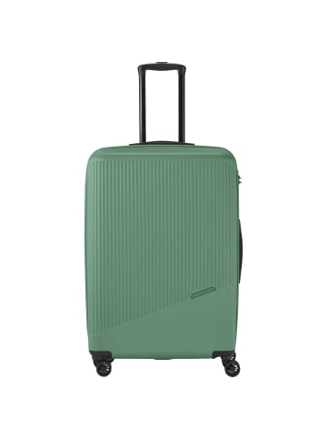 travelite Bali - 4-Rollen-Trolley L 77 cm (weiß/cognac) in grün