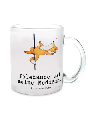 Mr. & Mrs. Panda Teetasse Fuchs Poledance mit Spruch in Transparent