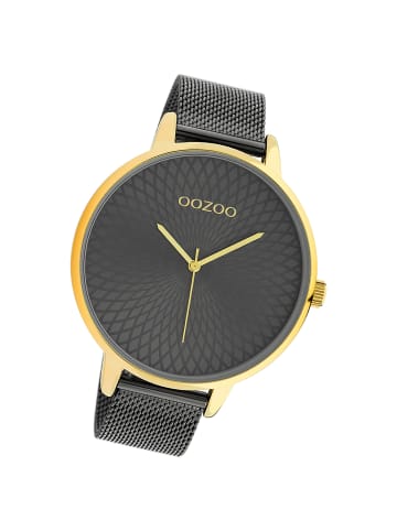 Oozoo Analog-Armbanduhr Oozoo Timepieces schwarz extra groß (ca. 48mm)