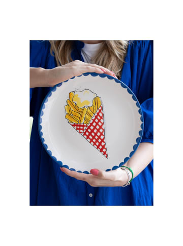 Blond Amsterdam Teller Pommes Frites in Bunt - 26cm
